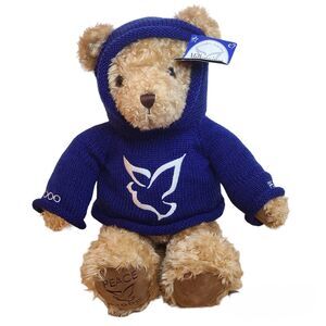 Vintage LARGE Gund Limited Edition Y2K Millennium Wish Peace Teddy Bear Plush